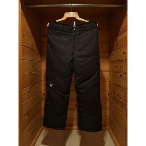 Spyder Women’s Black Ski Snow Pants (Size 10 L) – Insulated Waterproof Winter